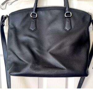Aimee Kestenberg black leather shoulder handbag- 13 x 10; excellent condition